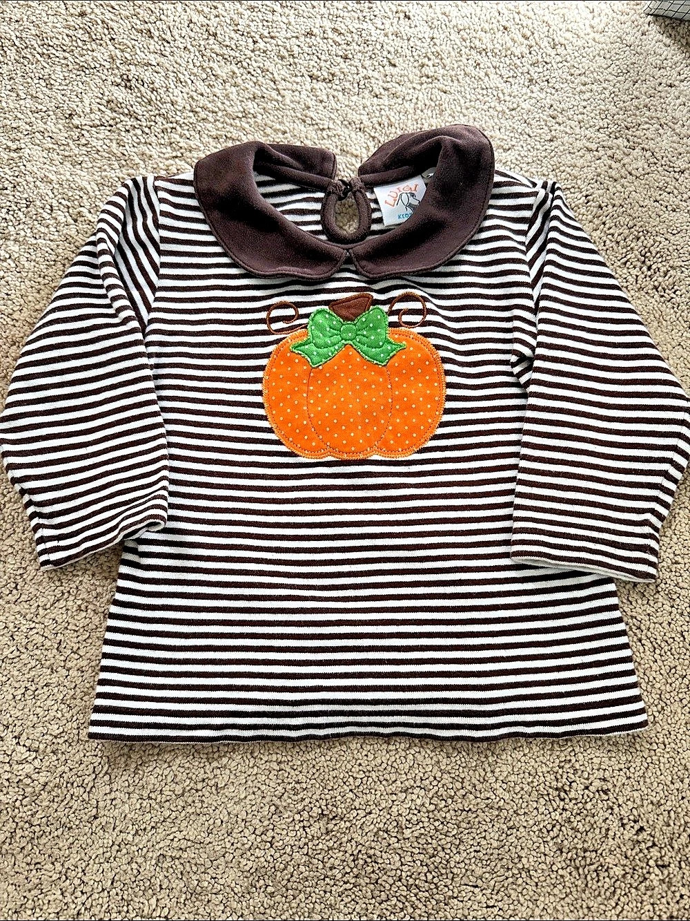 Luigi Kids Pumpkin Shirt 2T